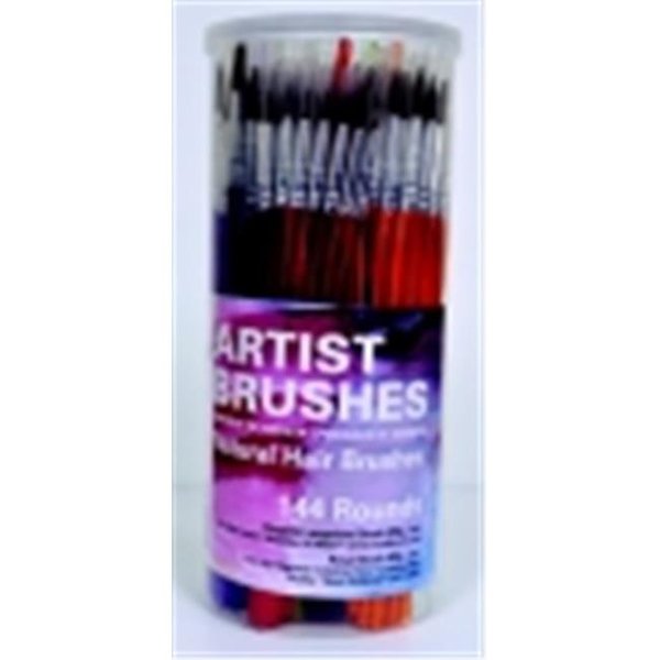 Royal Brush Royal Brush Round Camel Hair Polymer Handle Classroom Value Brush; Set 144 1440159